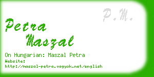 petra maszal business card